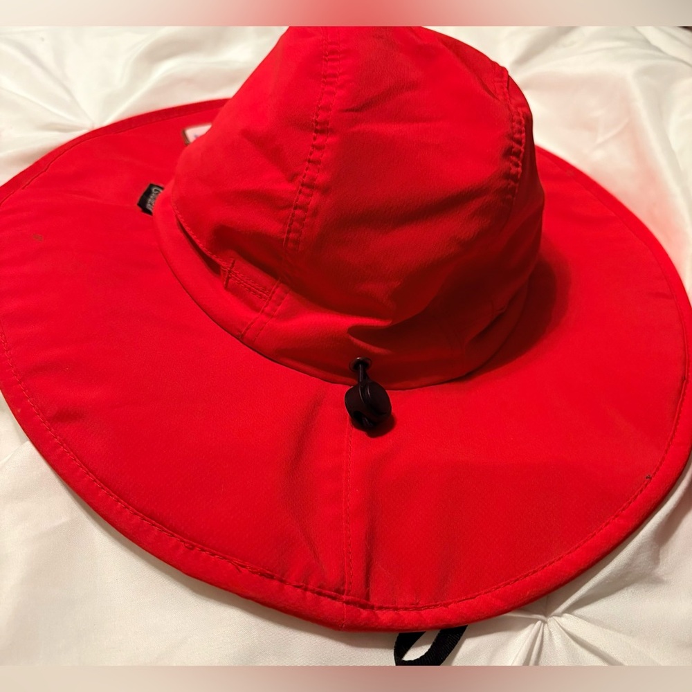 OUTDOOR CAP CAB-100 Bright Red Hat.Quick-Wick ‘Quick-Cool - Quick-Dry New